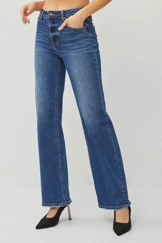 RISEN High Rise Straight Jeans Trendsi 5fe106d8dcbc4033bbc0d78a7691e134-Max-Origin