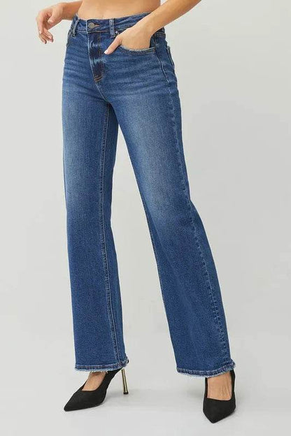 RISEN High Rise Straight Jeans Trendsi 5fe106d8dcbc4033bbc0d78a7691e134-Max-Origin
