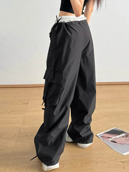 Bow Elastic Waist Cargo Pants Trendsi 5ff78e4b-0435-411a-9e03-9f8bc8744885-Max-Origin