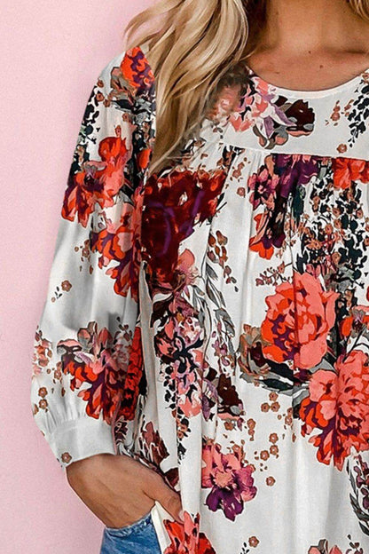 Floral Print Round Neck Long Sleeve Blouse Trendsi 60a1d402030d4a7084fa0ecd1b5fe53b-Max