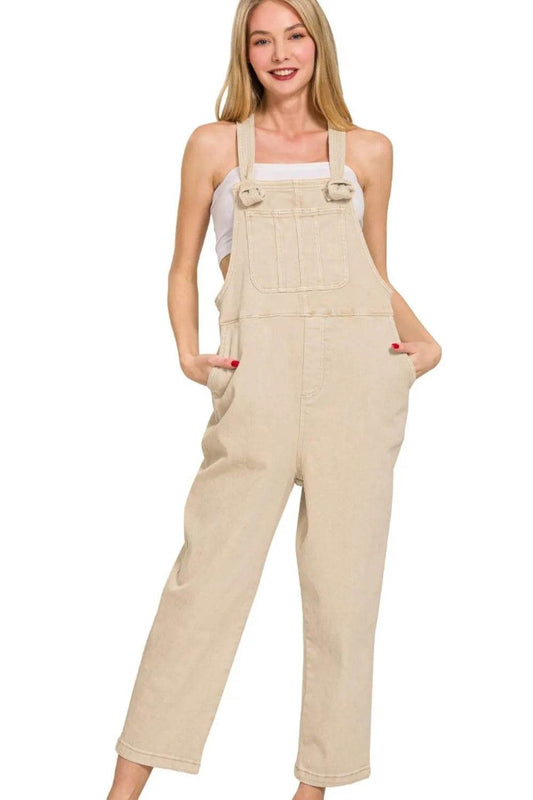 Zenana Washed Knot Strap Relaxed Fit Overalls SAND BEIGE Trendsi 60afbc6a-88bb-41ba-8250-2cbe02bb51ff-Max-Origin