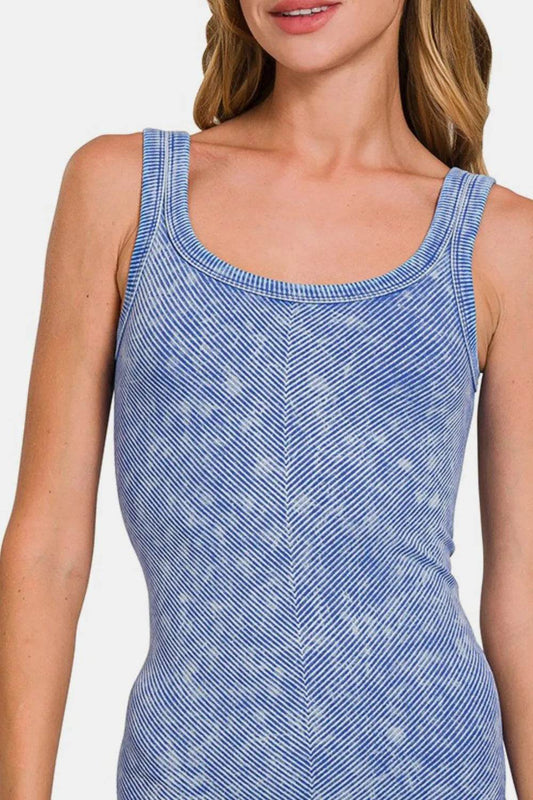 Zenana Ribbed Scoop Neck Tank Trendsi 60b53596-fe63-4ac2-a1e1-3b5b5801619e-Max