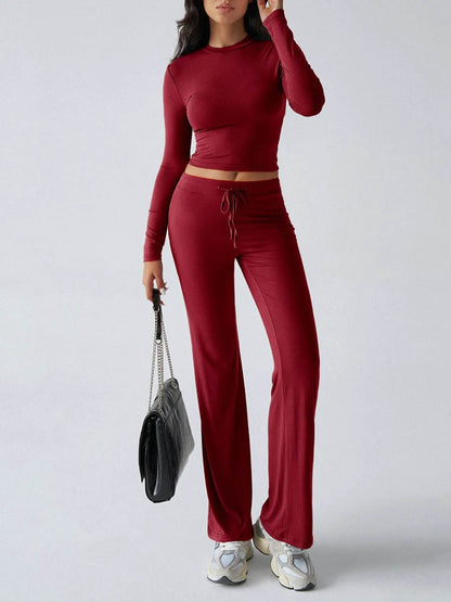 Round Neck Long Sleeve Top and Pants Set Trendsi 61173bf726fb4775b7df3e692e09945b-Max-Origin