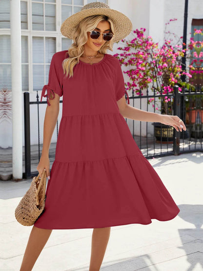 Tiered Round Neck Summer Dress Trendsi 61446e6a209a4da19b261e697867fadc-Max-Origin