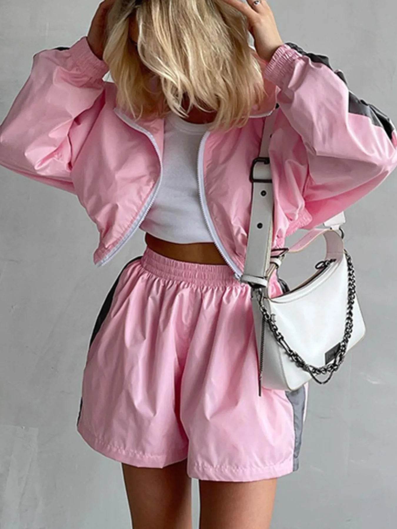 Zip Up Long Sleeve Jacket and Shorts Set Pink Trendsi 61682f53-3836-4e2d-b18a-4cef4e52398d-Max-Origin