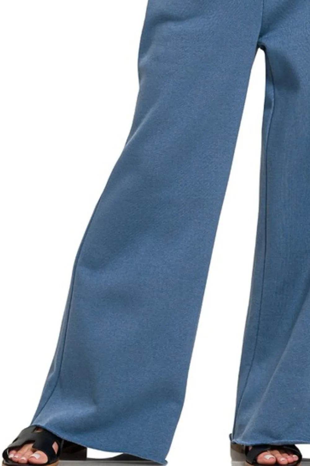 Zenana Fleece Exposed Seam Wide Leg Sweatpants Trendsi 61d6bcb5-5055-485c-8960-87116284b07f-Max-Origin