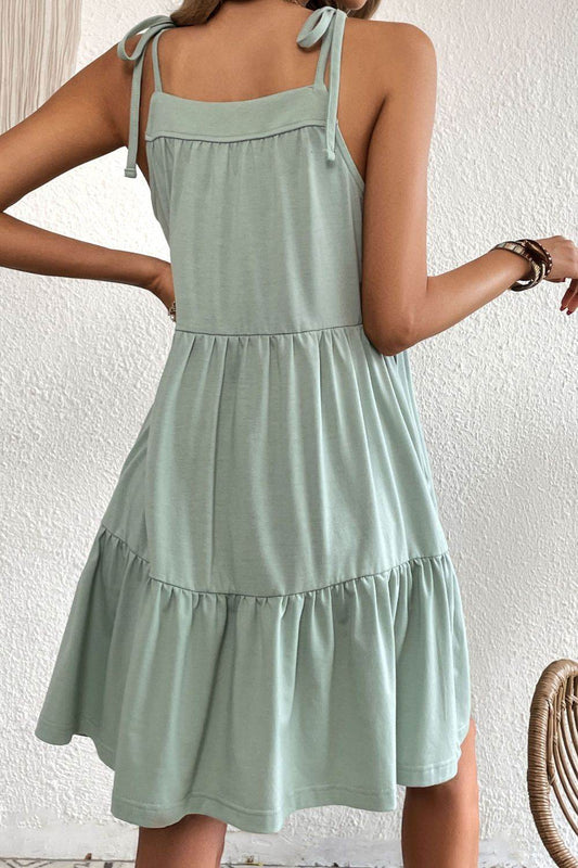 Perfee Tie-Shoulder Tiered Dress with Pockets Trendsi 61f7dec4e6c542c69d662b4aef9002ab-Max