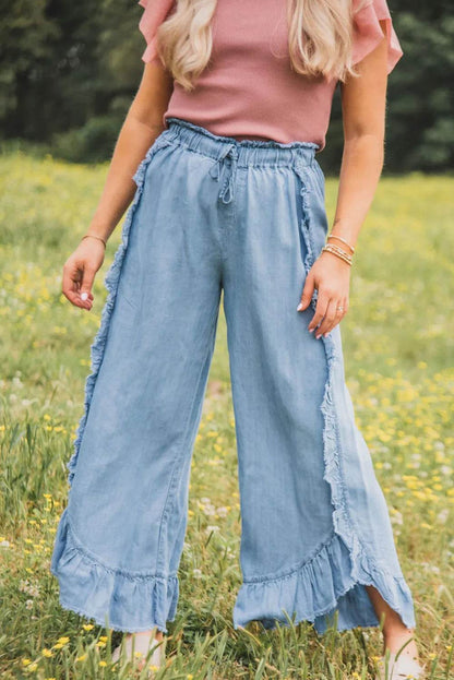 Raw Hem Wide Leg Jeans Light Trendsi 6230c6c6-0d8c-4cbc-a752-f467d22c18bb-Max