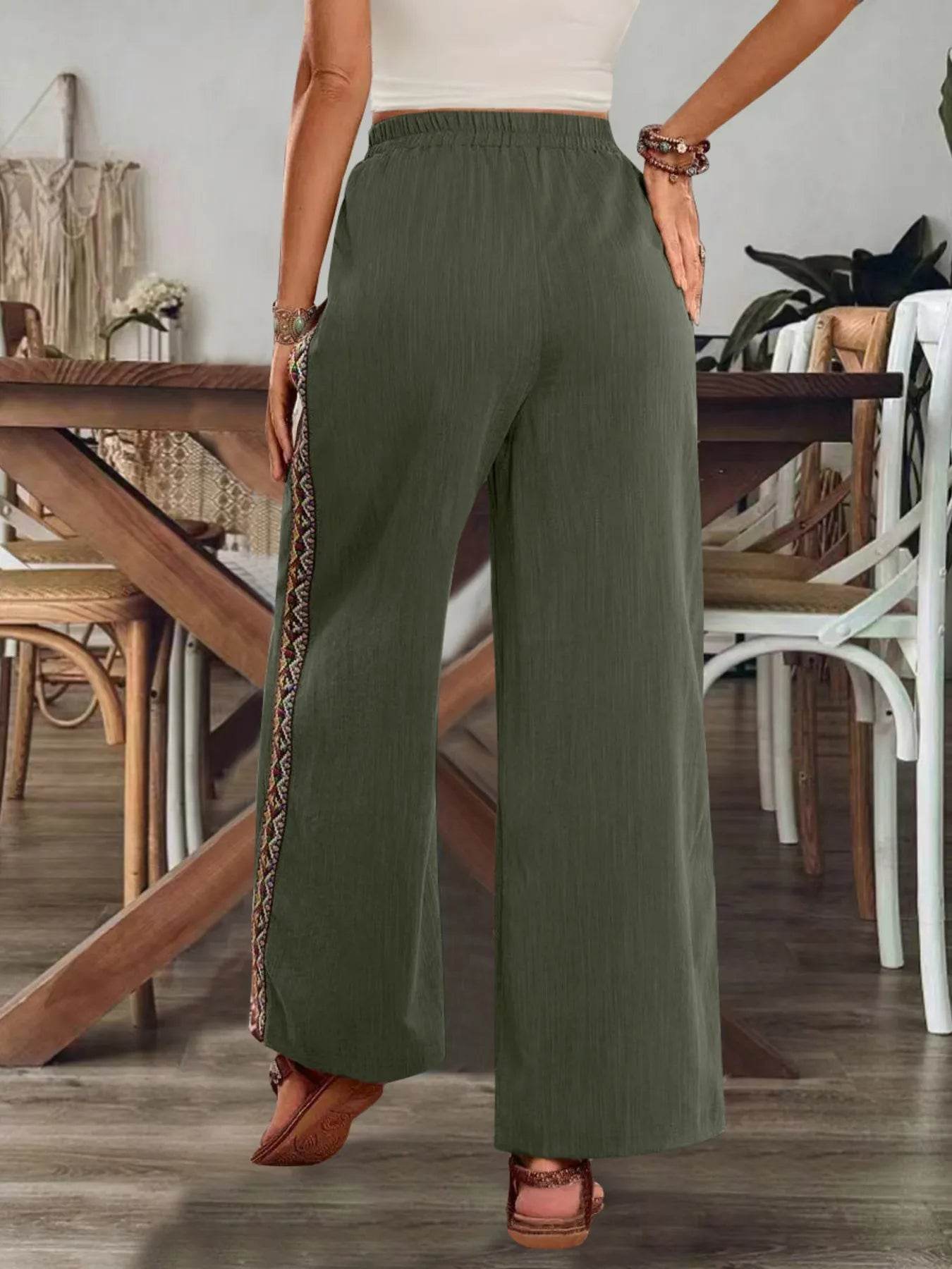 Bohemian Wide Leg Embroidered Side Stripe Pants Trendsi 6256eb9abc2147e0b7df5dcdb525d560-Max-Origin