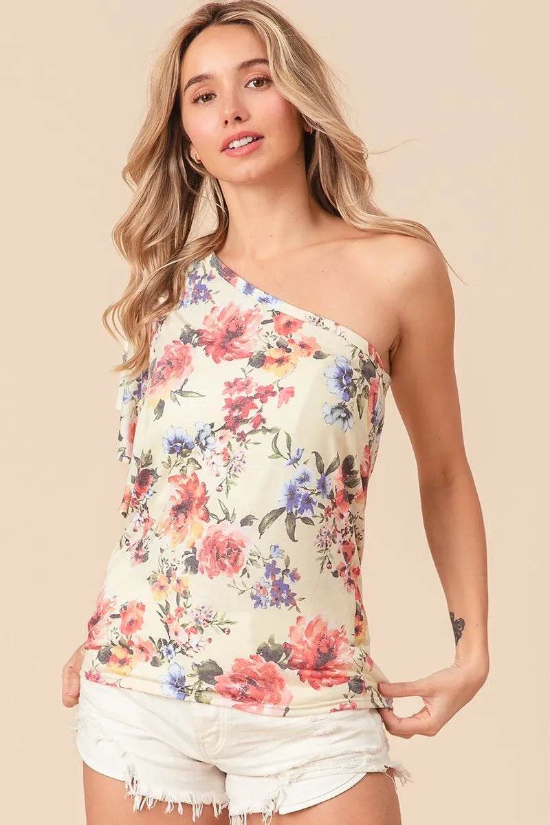 BiBi Floral Printed Jersey Knit Ruffle Sleeve Top Trendsi 626f03443a4a49e59cba511d2d45cb48-Max-Origin