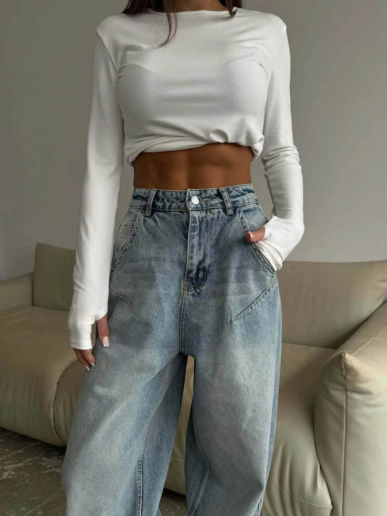 Wide Leg Jeans Trendsi 628858a0b5034a3f92be533589beb2d9-Max-Origin