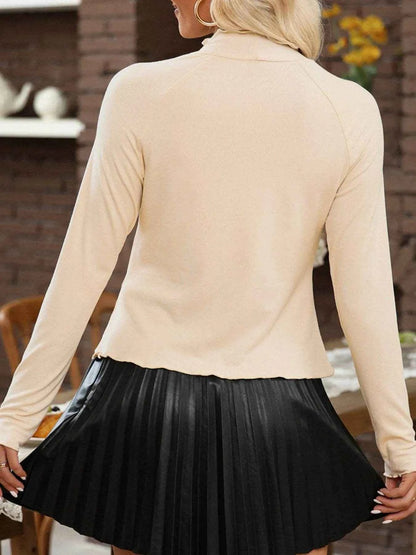 Ribbed Knit Lettuce Trim Mock Neck Long Sleeve Top Trendsi 62948ff7-8770-4514-ace2-6be6a38268f2-Max-Origin