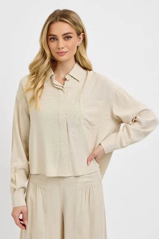 RISEN Button Down Long Sleeve Shirt Trendsi 62a8d4cc-44e5-4197-91c0-e635a0719eae-Max