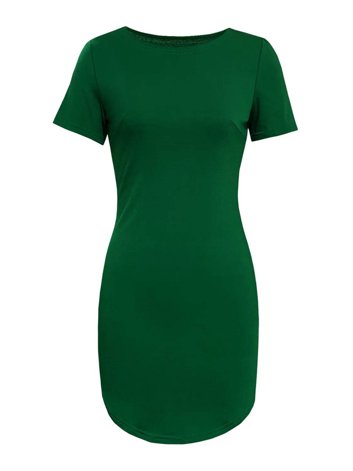 Round Neck Short Sleeve Mini Tee Dress Trendsi 63060609-3d3d-42a4-91b5-c6b199d5b3db-Max-Origin