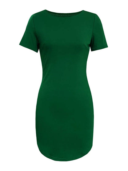 Round Neck Short Sleeve Mini Tee Dress Trendsi 63060609-3d3d-42a4-91b5-c6b199d5b3db-Max-Origin