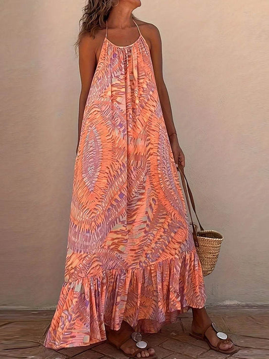 Backless Printed Halter Neck Maxi Cami Dress Coral Trendsi 631891be-db0a-454b-9479-a8ab948d56c1-Max-Origin