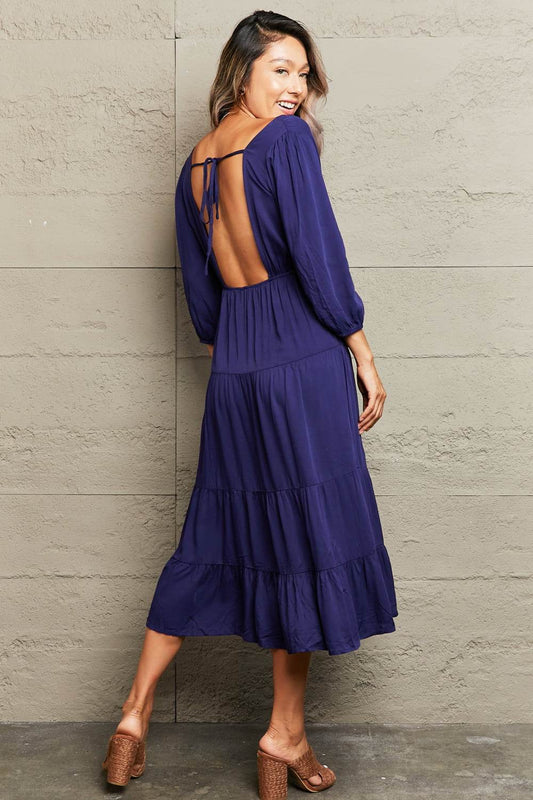 Perfee Tied Backless Tiered Midi Dress Trendsi 6338899927e046e18cba0f66a1e0b8f3-Max