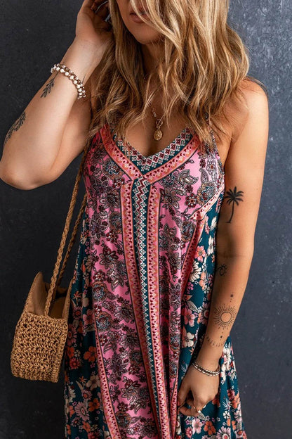 Printed V-Neck Midi Cami Dress Trendsi 633b0a3a-db84-411a-8915-804b8ed1305c-Max