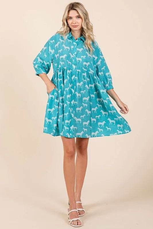 Mittoshop Zebra Print Button Down Shirt Mini Dress Trendsi 63418565-34fb-4550-8483-a12af26e0e9c-Max