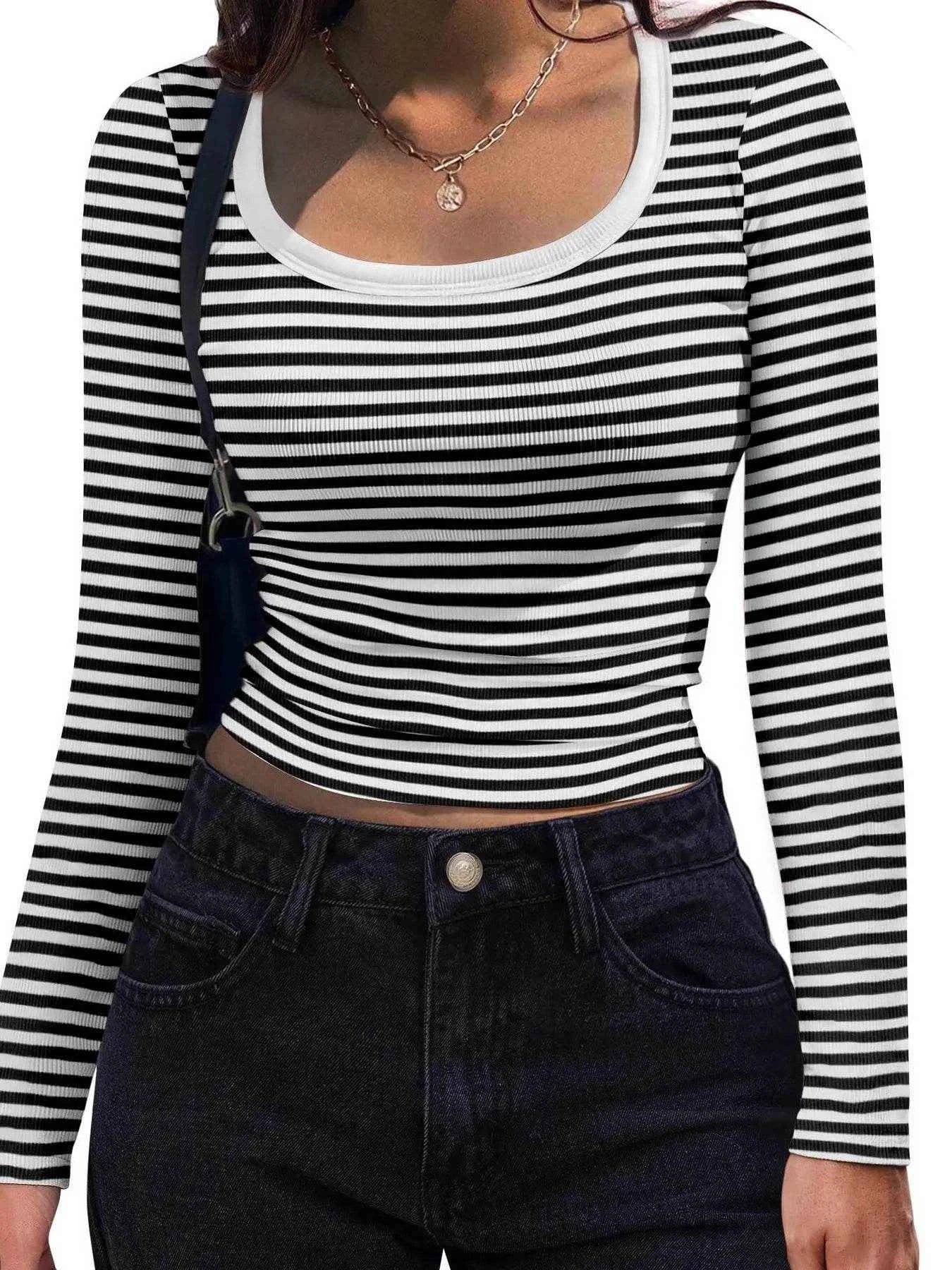 Striped Long Sleeve Scoop Neck T-Shirt Trendsi 63b4264c57824bf5b6335476487db2c4-Max-Origin