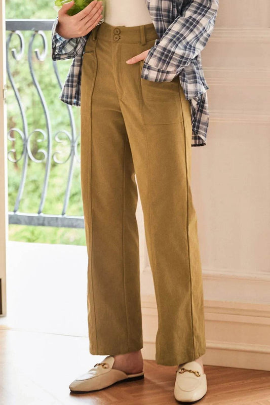 Half Elastic Waist Straight Pants Trendsi 63d9a509-146f-4d14-8b33-2da14d282dea-Max
