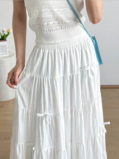 Tiered Elastic Waist Maxi Skirt Trendsi 63e80bb7c6ab462199af479d791f8984-Max-Origin