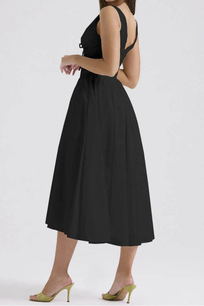 Ruched V-Neck Sleeveless Dress with Pockets Trendsi 63ef4c26-6a74-46e5-a58c-103da3e85100-Max-Origin
