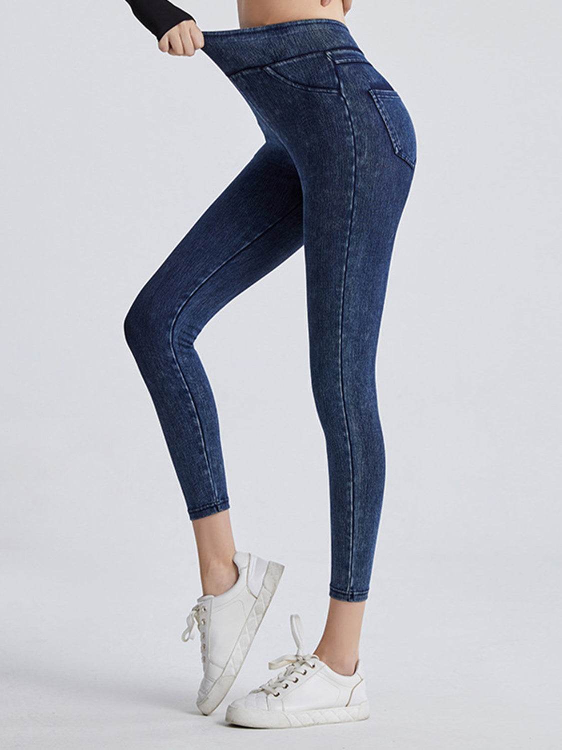 Wide Waistband Sports Leggings Trendsi 63f1038fc5364332998206296202f948-Max