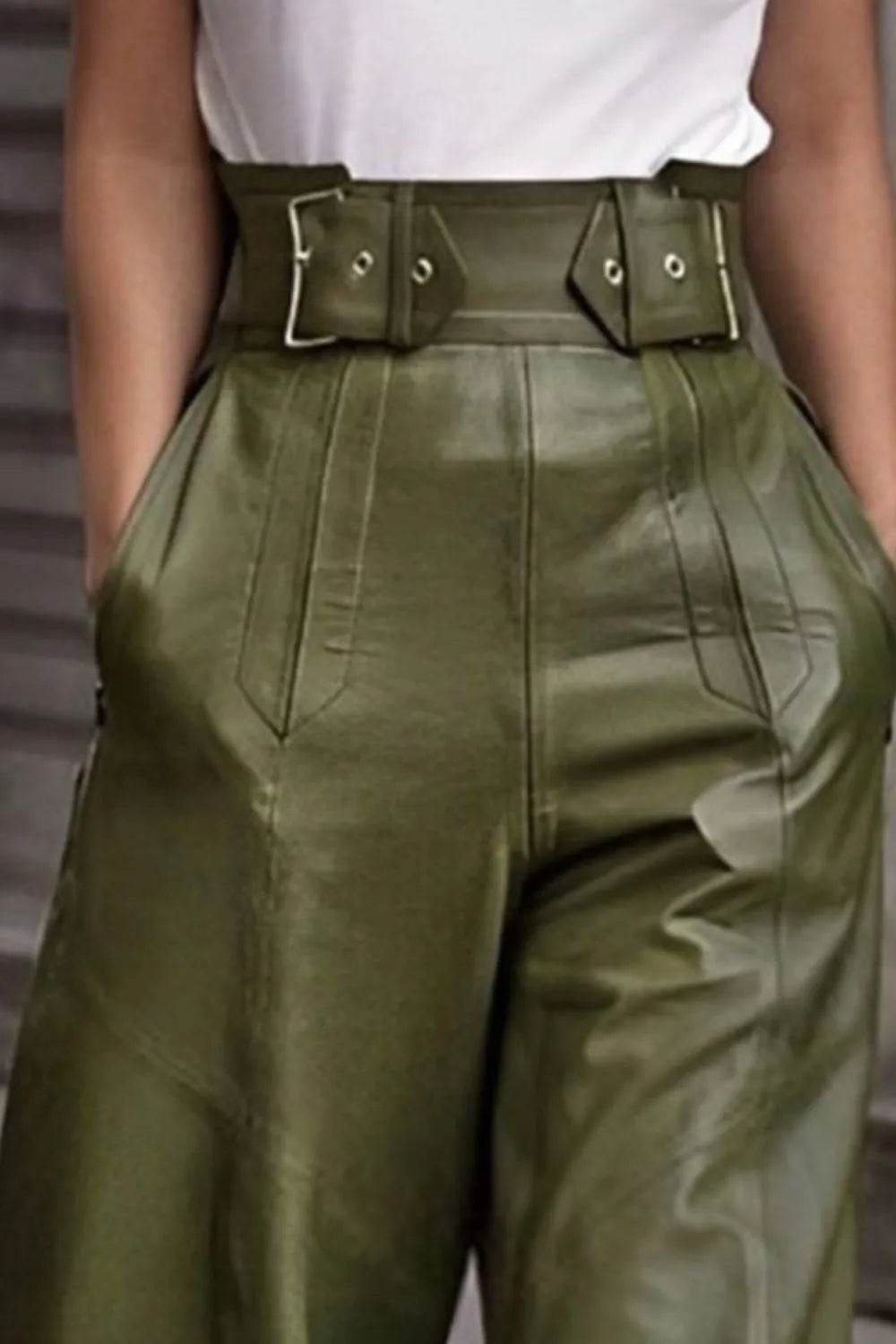 High Waist Wide Flare Pants Trendsi 6414b07c-4d08-4320-850a-6d84385457b6-Max