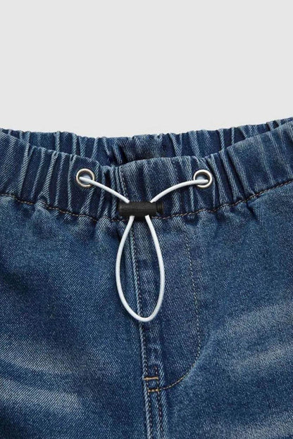 Drawstring Waist Wide Leg Shirred Jeans Trendsi 644ba5b7-4e70-4ab4-b6ae-4705485bad8b-Max