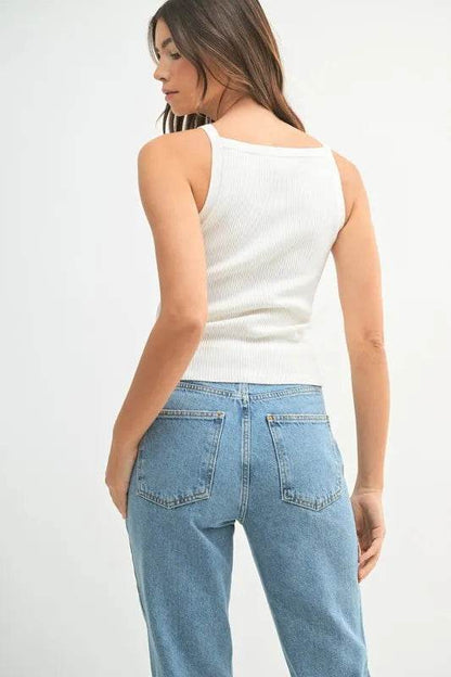 MABLE Ribbed Knit Tank Trendsi 64a90f04cb7d44e1930d68f184aab5ab-Max-Origin