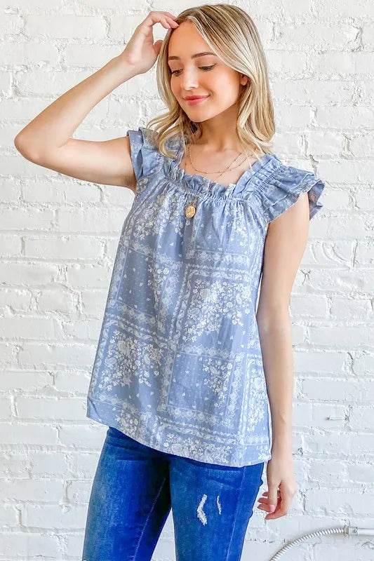 And The Why Boho Print Ruffle Baby Doll Tank Top Trendsi 64b21a72d8ea40fab09bb7f795983398-Max-Origin