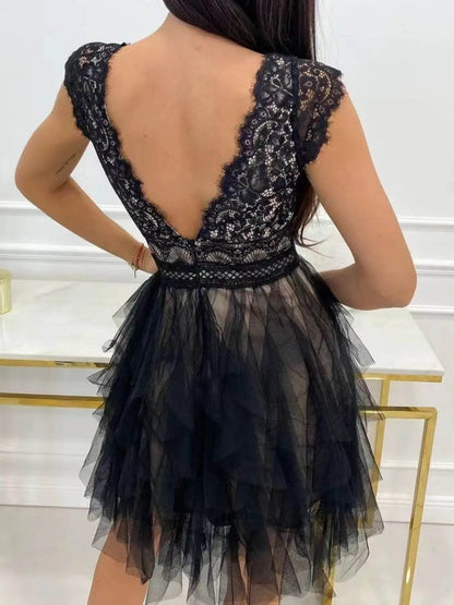 Lace V-Neck Ruffle Dress Trendsi 64d21f6a-8b98-4d0b-9570-888292e6bd9a-Max-Origin