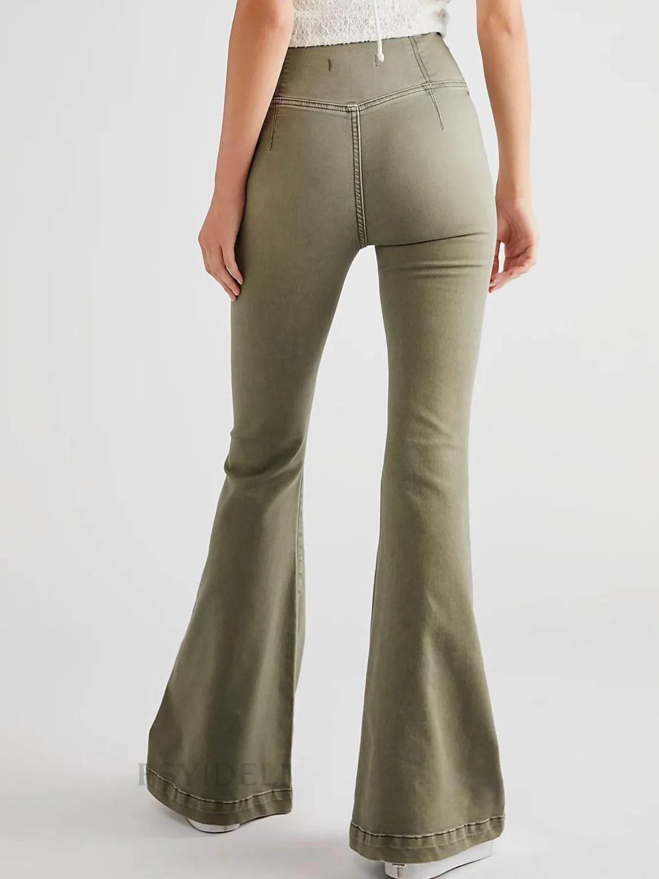 High Waist Flare Jeans Trendsi 6556f425-bf72-463c-907b-558d9780137b-Max-Origin