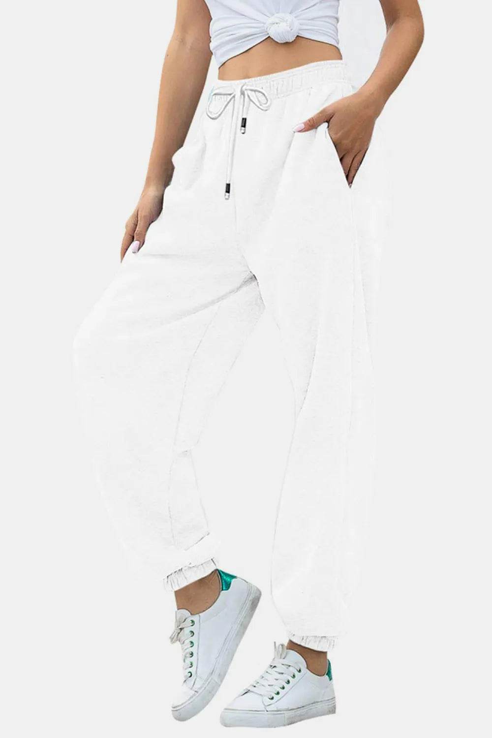 Elastic Waist Joggers with Pockets Trendsi 65d103d0-9db6-470a-a961-cedaf077da49-Max