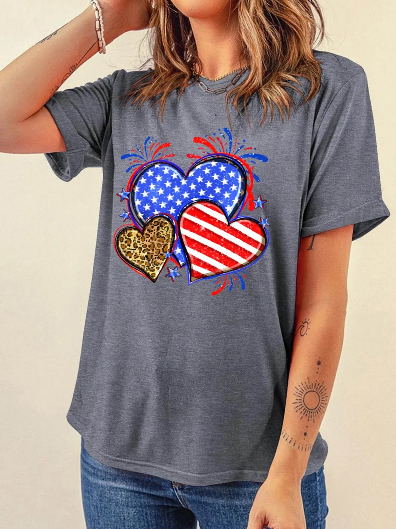 American Heart Graphic Round Neck T Shirt Trendsi 660ac1bba88042a38ee6d7800d6b89fb-Max-Origin