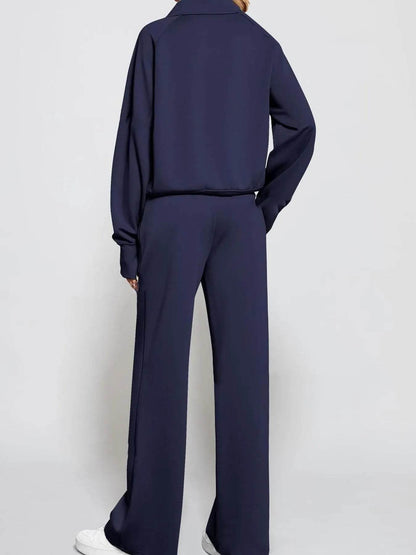 Half Zip Long Sleeve Top and Pants Set Trendsi 6621a1c827e34002a740de65fd515400-Max-Origin