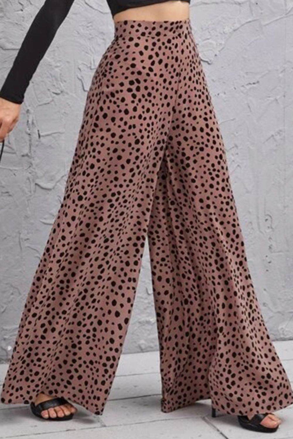 Animal Print High-Rise Culottes Trendsi 662acea214c8444bb6ae0ae02053c8c6-Max