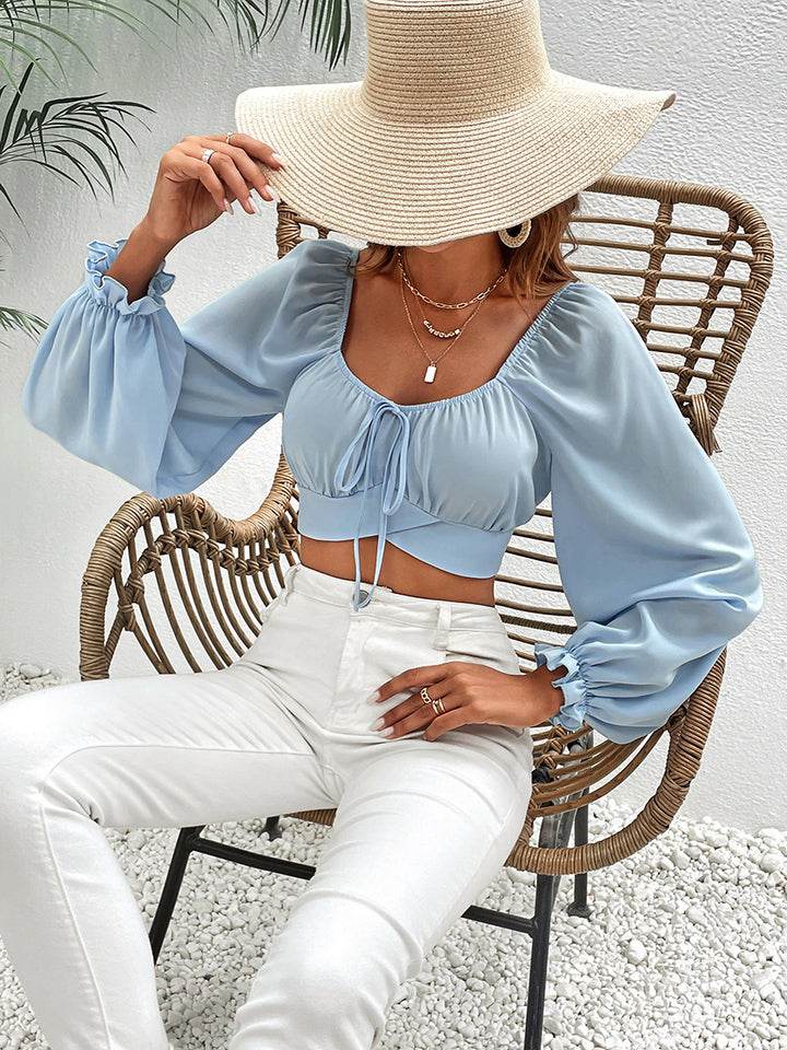 Honey Raglan Sleeve Cropped Blouse Trendsi 665178310e934b3e896bdf8eb8d9af58-Max