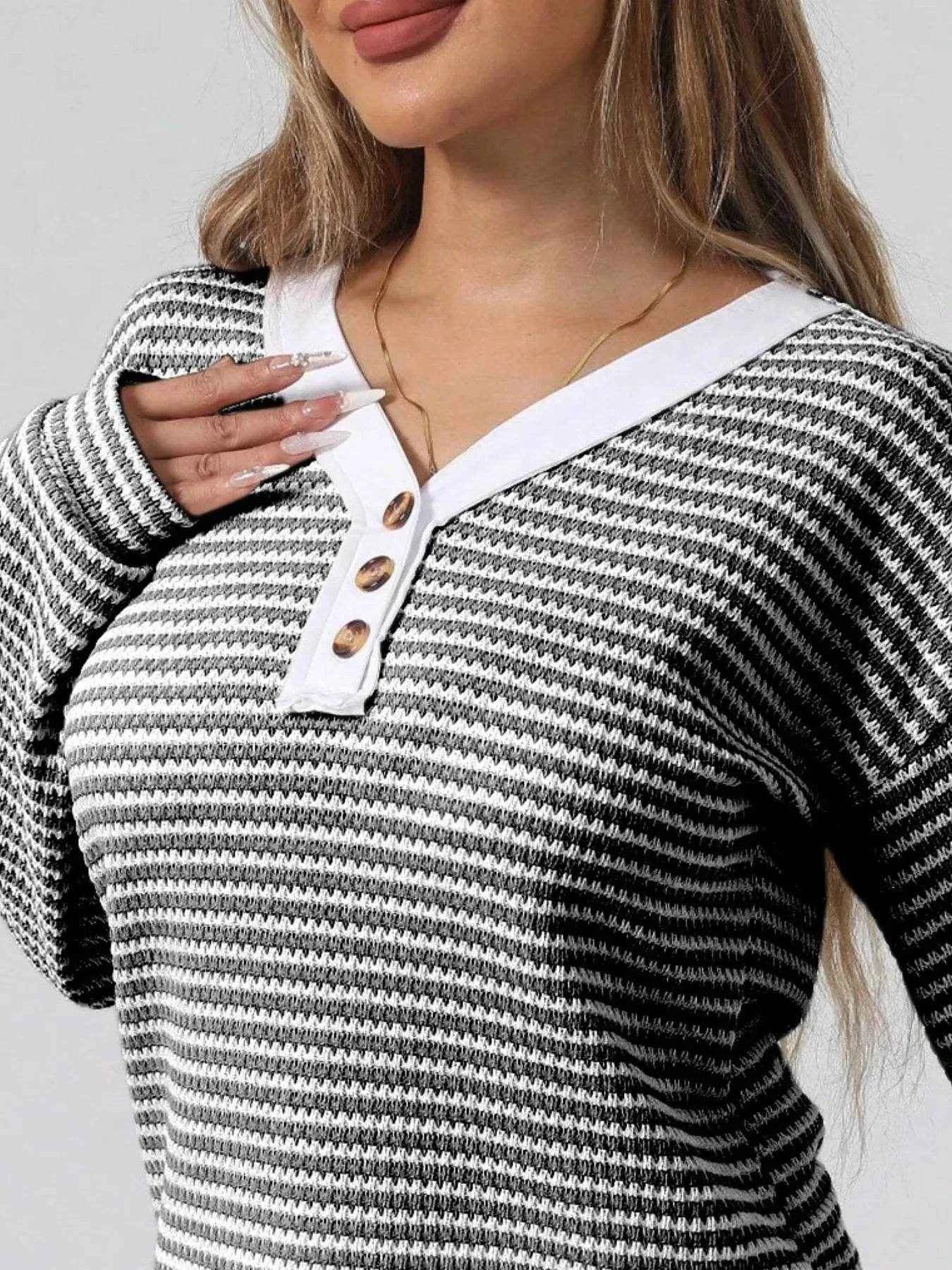 Striped Button Detail Long Sleeve Top Trendsi 665dc4d4-aed9-49d5-b9bf-acac4e3d43df-Max-Origin