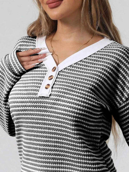 Striped Button Detail Long Sleeve Top Trendsi 665dc4d4-aed9-49d5-b9bf-acac4e3d43df-Max-Origin
