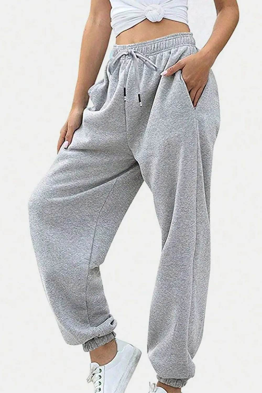 Elastic Waist Joggers with Pockets Trendsi 667a0d16-b82a-4585-a8b3-10d1227f4638-Max