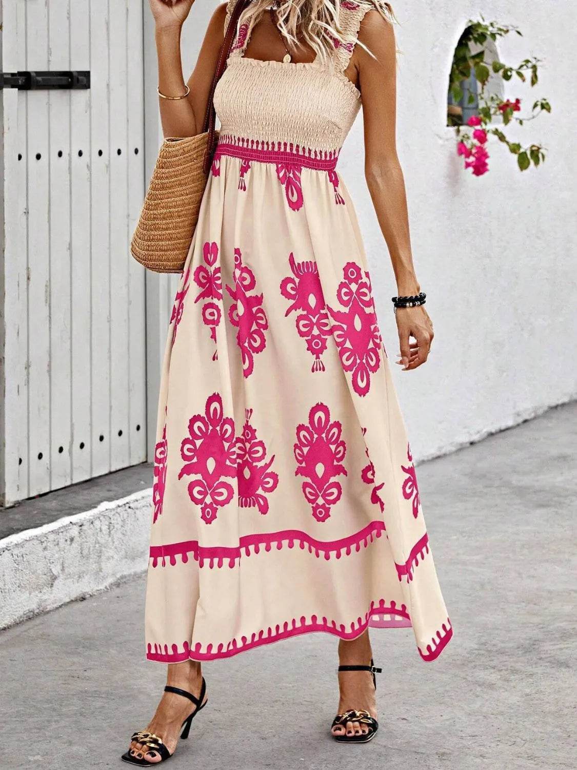 Smocked Printed Wide Strap Maxi Dress Pink Trendsi 667f85e8-60ab-4000-9a6e-46191254f245-Max-Origin