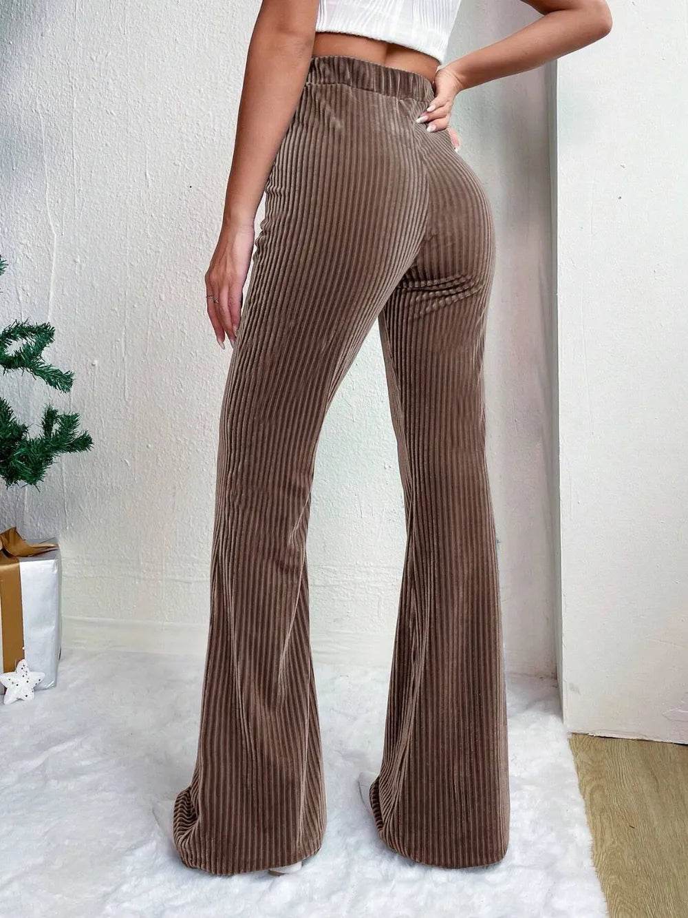 High Waist Flare Pants Trendsi 66933cc8-450e-4d31-9159-a08f0d7a354f-Max