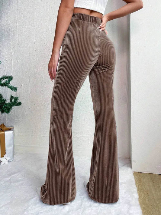 High Waist Flare Pants Trendsi 66933cc8-450e-4d31-9159-a08f0d7a354f-Max