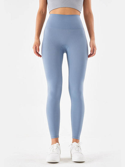 Wide Waistband Sports Leggings Misty Blue Trendsi 67302af68b5b425faf39f8b7f448518e-Max