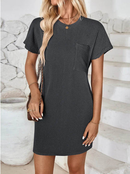 Lovelet Round Neck Short Sleeve Mini Dress Trendsi 67804697-4a03-4e1f-b5df-ec98abe3bc29-Max