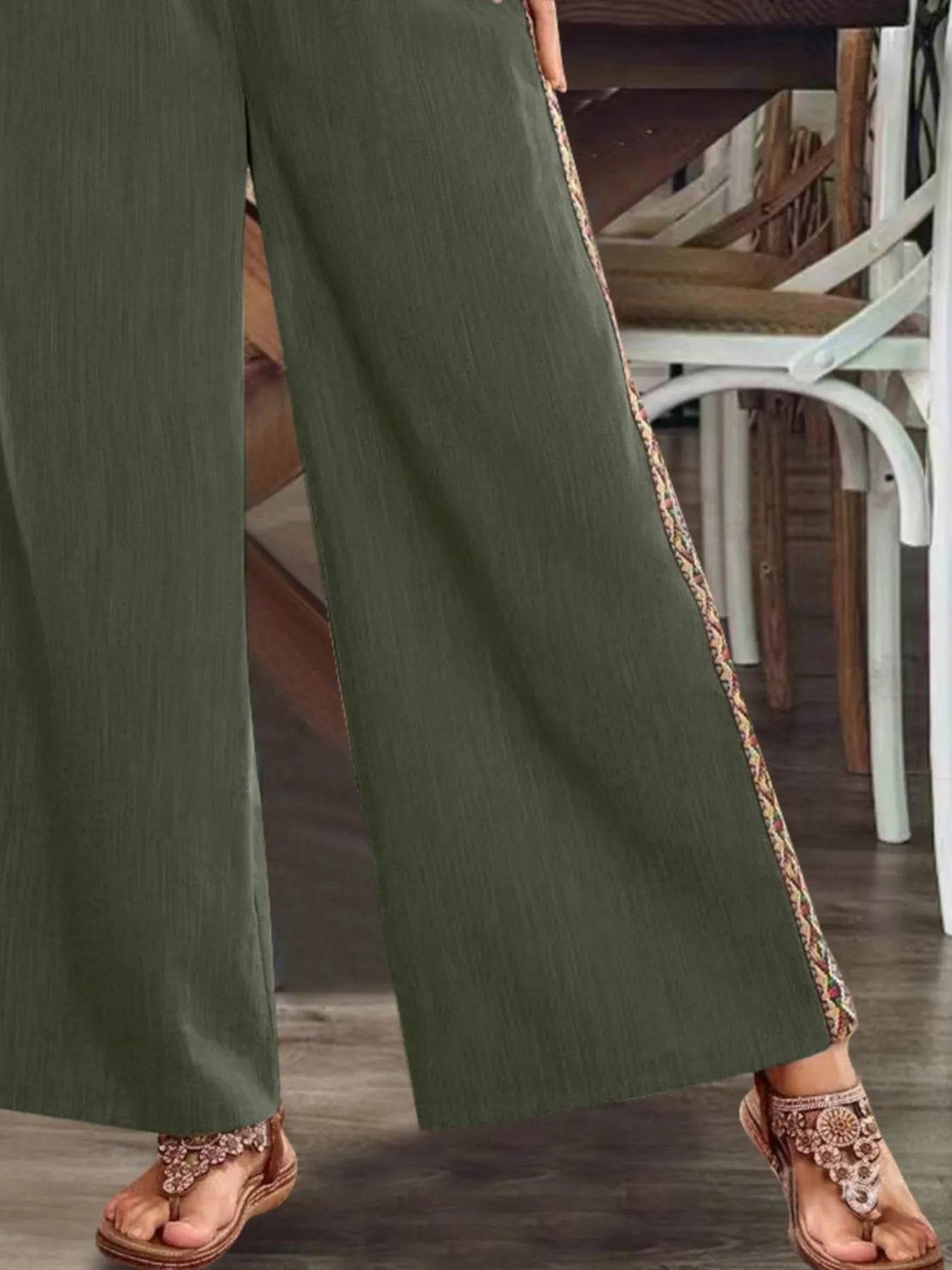Bohemian Wide Leg Embroidered Side Stripe Pants Trendsi 679e78df-9a3e-4a14-bd4e-7f061e988a1f-Max-Origin