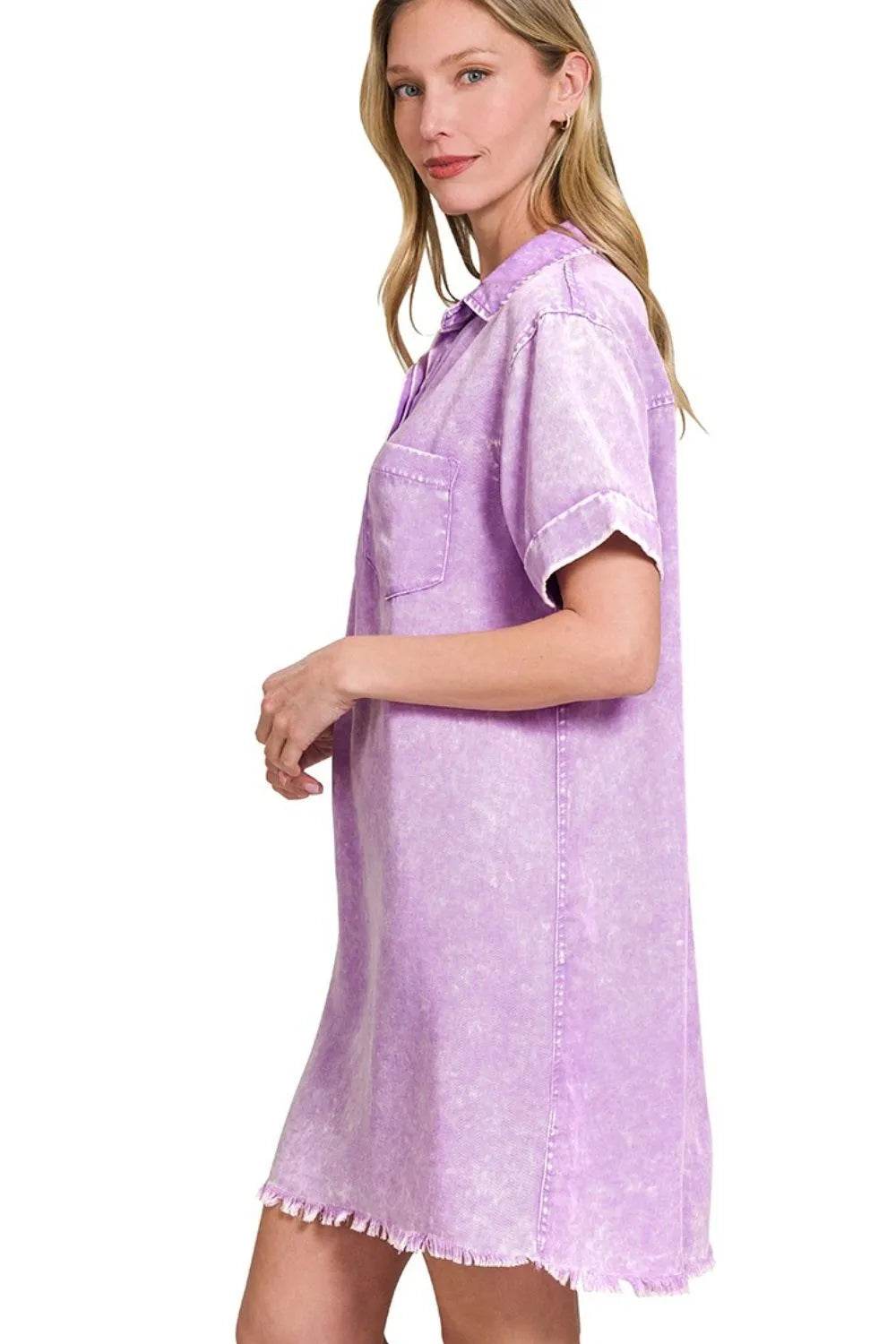 Zenana Tencel Mineral Washed Collared Shirts Dress Trendsi 67acb5d1-e579-4e47-ba2b-dffb6de9a044-Max-Origin