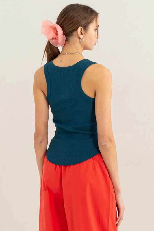 HYFVE Ribbed Scoop Neck Racerback Tank Trendsi 67ce7172-1308-41f3-9fa9-d8391feaa4ee-Max